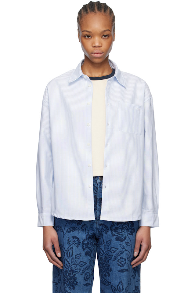 

Футболка с логотипом Boyfriend A.P.C., синий