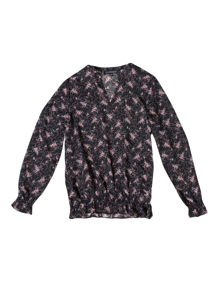 

Женская блузка с длинным рукавом и принтом в ЧЕРНОМ цвете KOROSHI