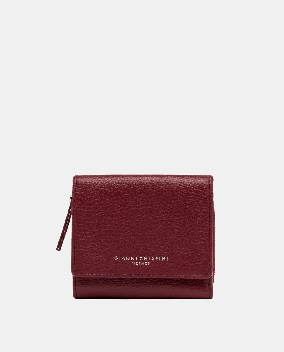 

Кошелек из зерненой кожи Gianni Chiarini, бордовый