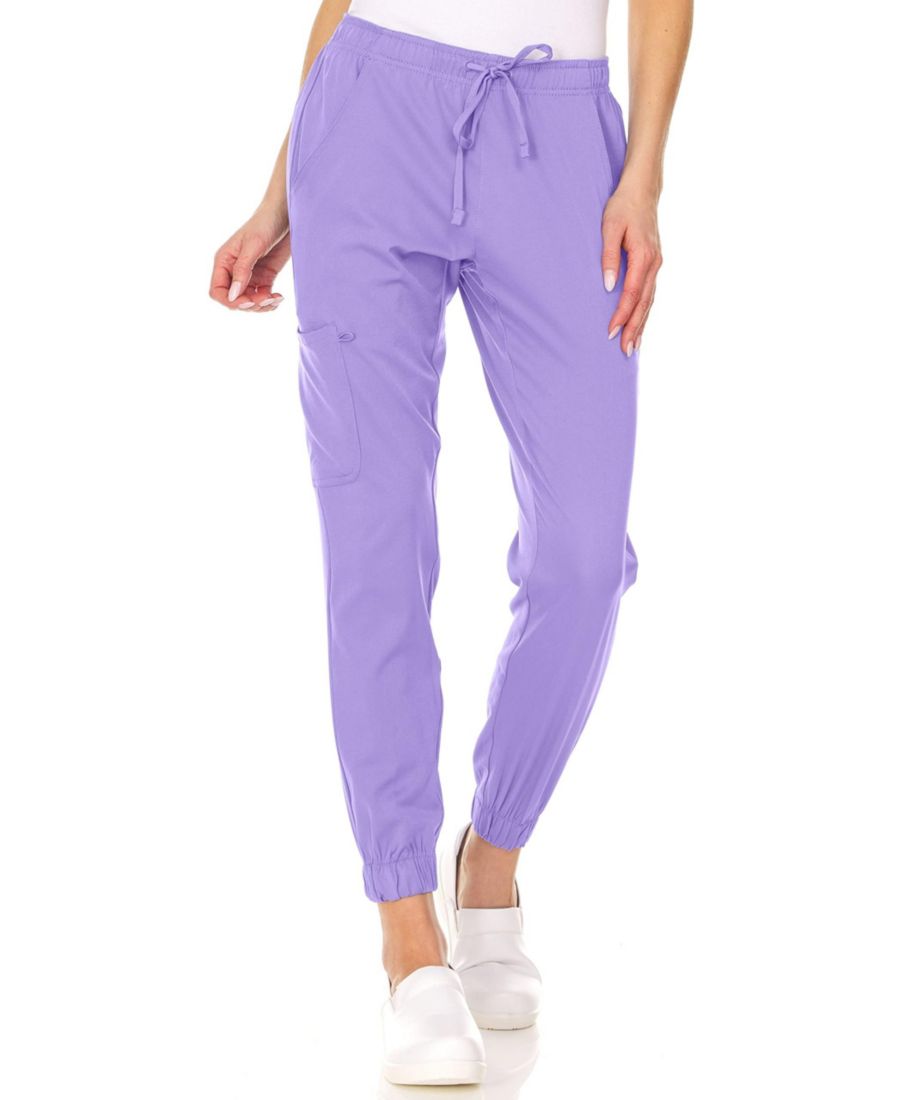 

Брюки-джоггеры Leah Plus Size с пятью карманами, эластичные, желтые, размер 3XL Medichic, Lavender