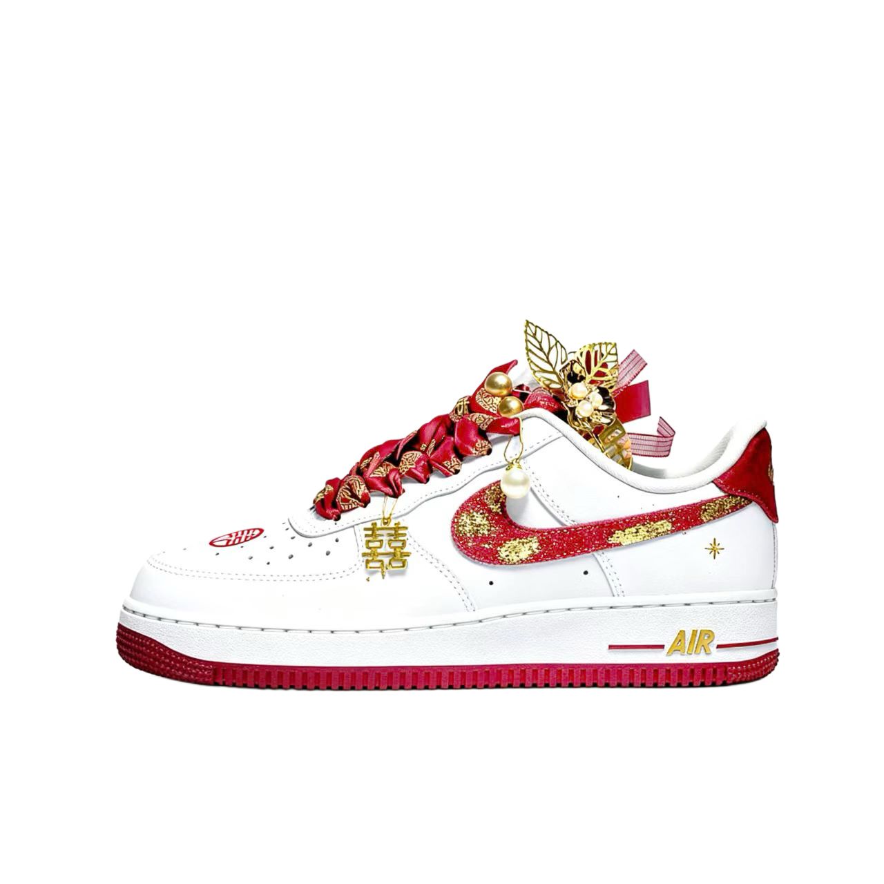 

Кроссовки Air Force 1 Live Together In White Until Old Age низкие для скейтбординга унисекс Nike, красный