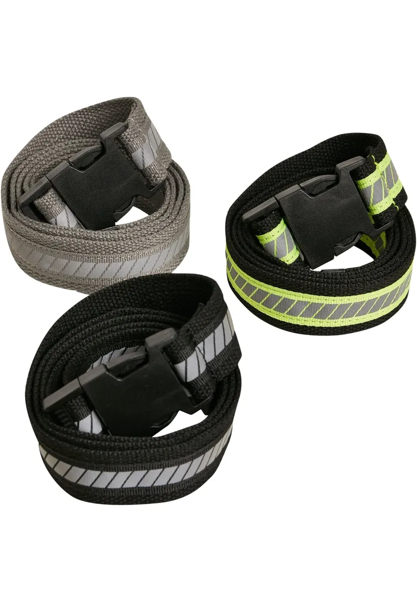 

Набедренный ремень URBAN CLASSICS " Urban Classics Unisex Reflective Belt 3-Pack", серебристый