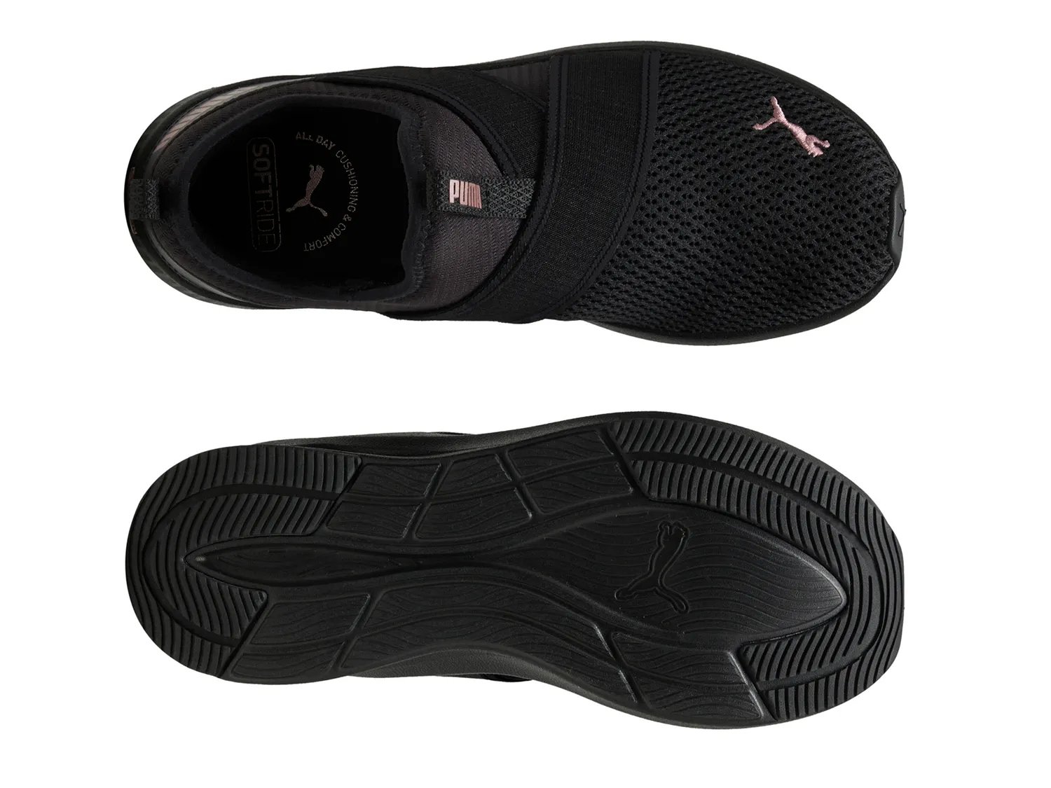 Кроссовки Puma SoftRide Harli Slip-On Running Shoe - Women's, черный — фото 4