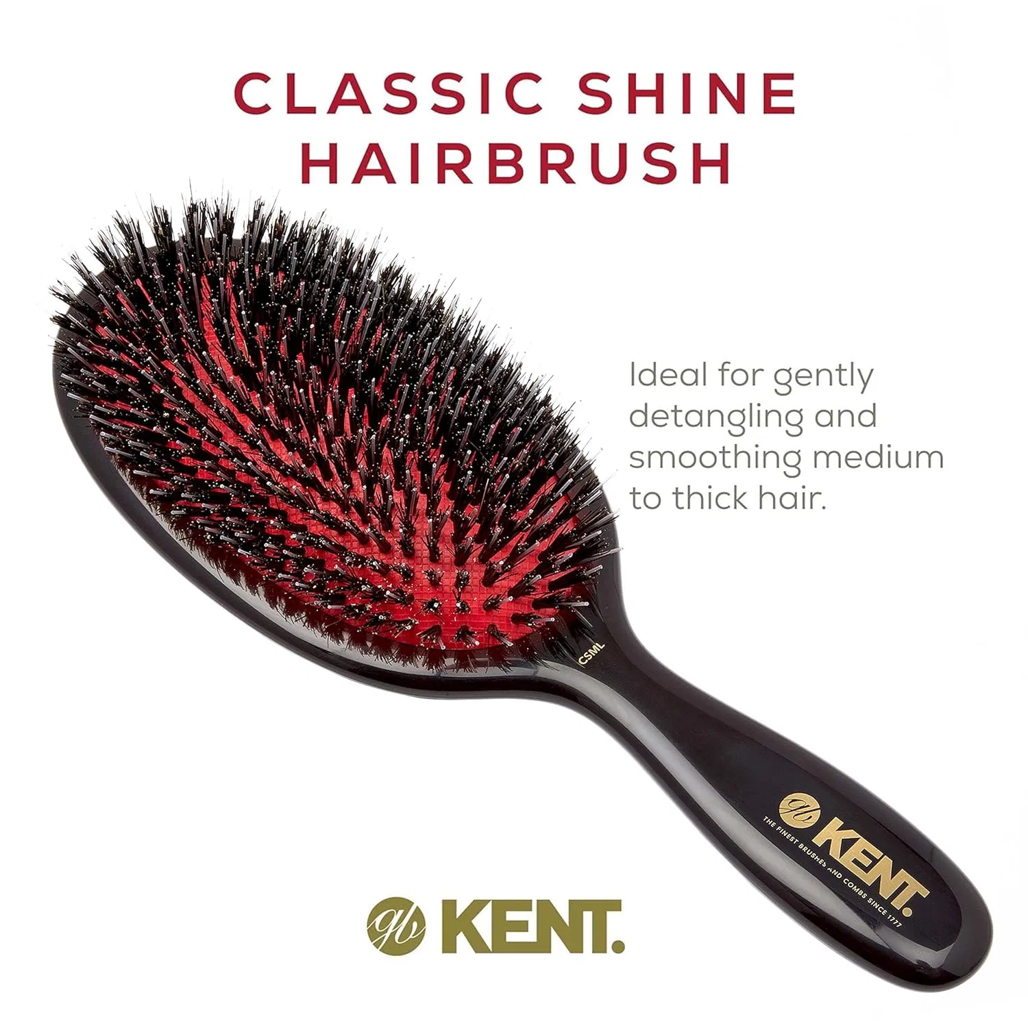 Большая подушечная щетка «Porcupine Cushion Brush CSML» от Kent Kent — фото 4