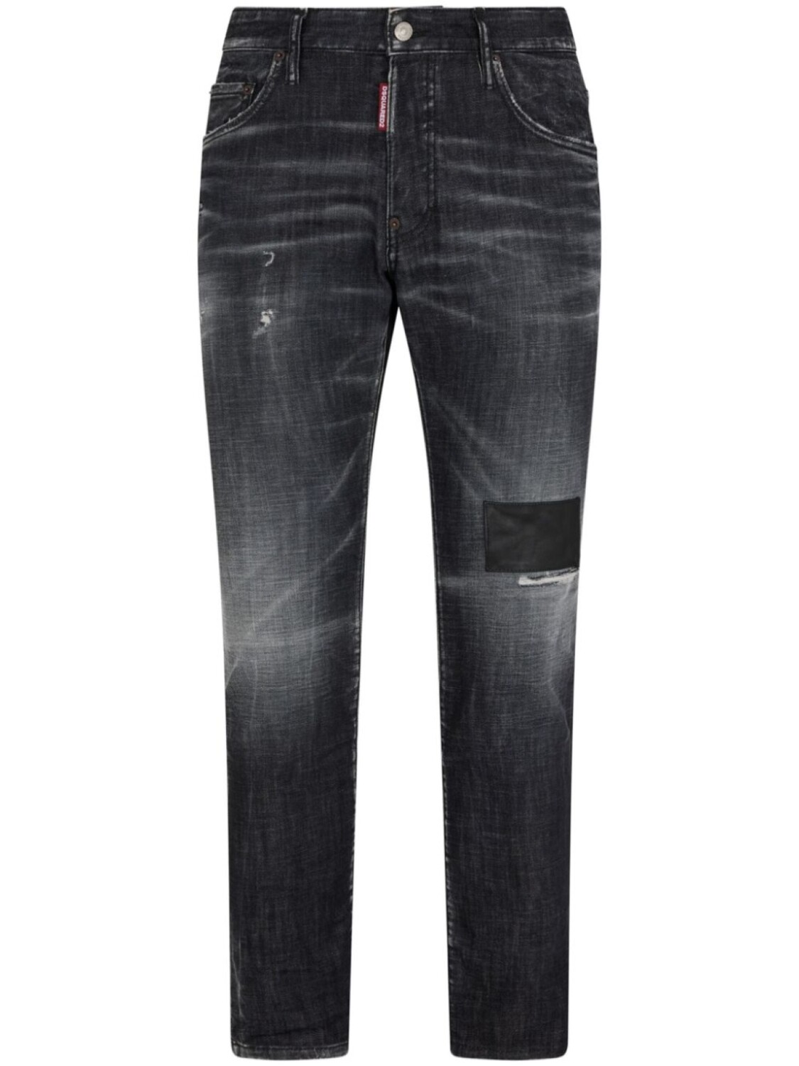 

Dsquared2 джинсы скинни с нашивкой, черный