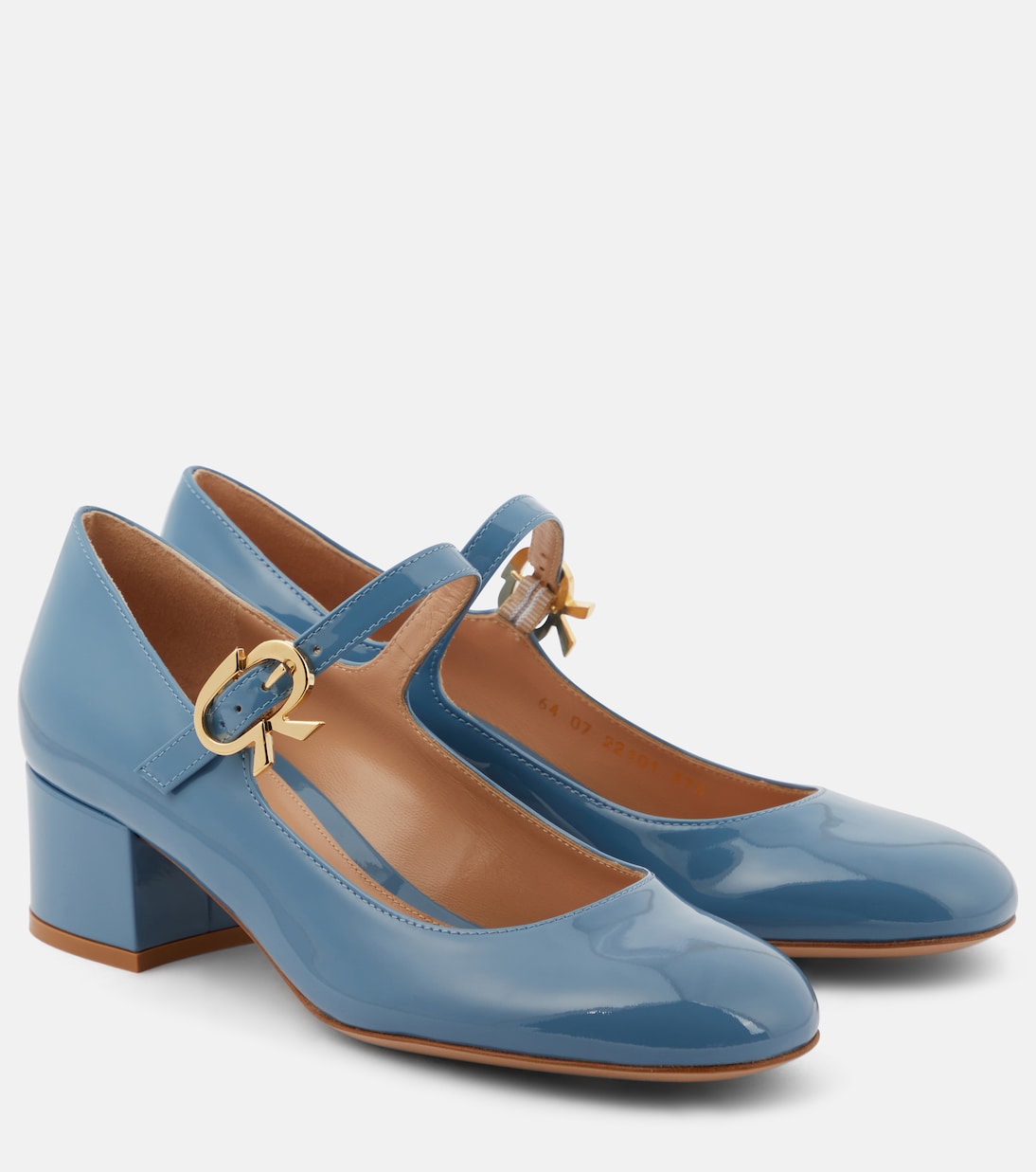 Туфли Мэри Джейн из лакированной кожи Mary Ribbon Gianvito Rossi, Antibes