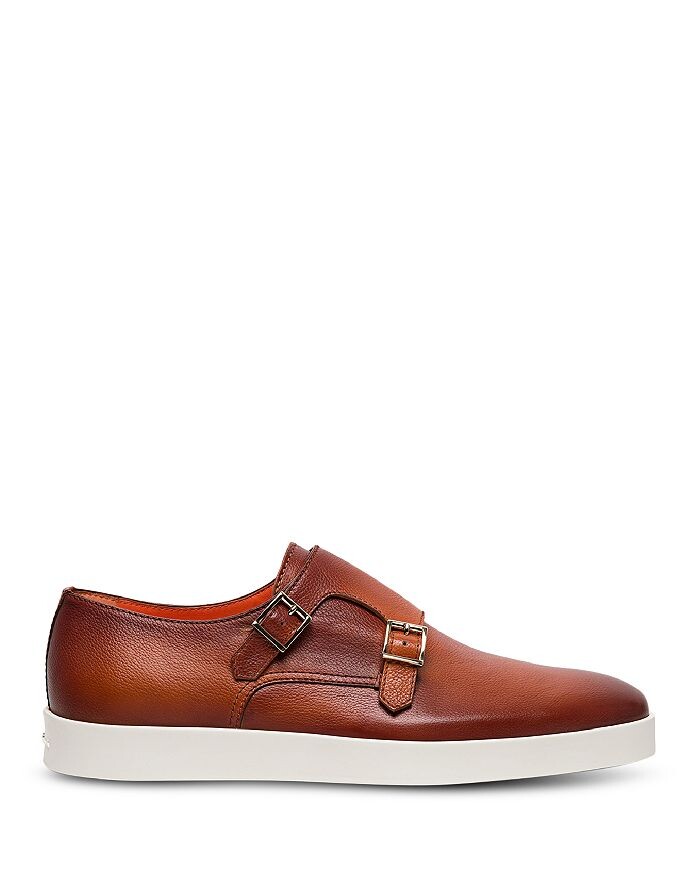 

Мужские классические туфли монки с двумя ремешками Santoni