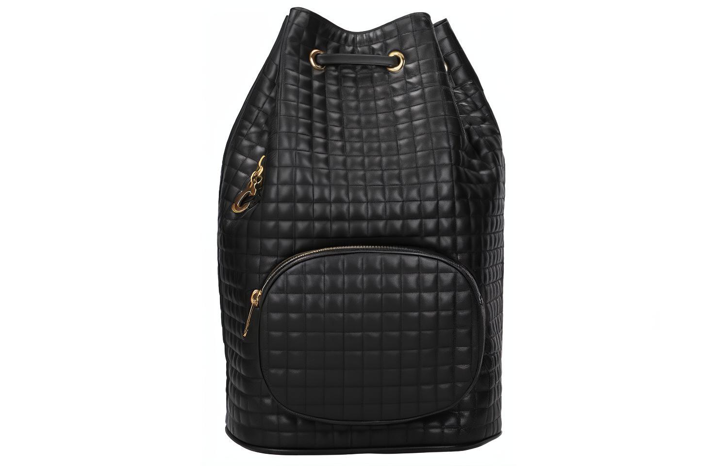 

Средний черный рюкзак из телячьей кожи для женщин CELINE