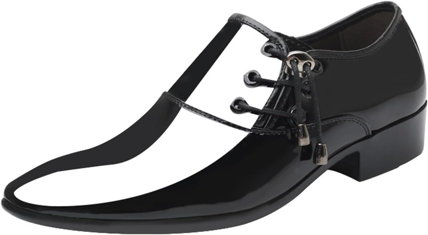 

Классические оксфорды ADMLZQQ для мужчин, формальные деловые кожаные туфли с шнуровкой, черный