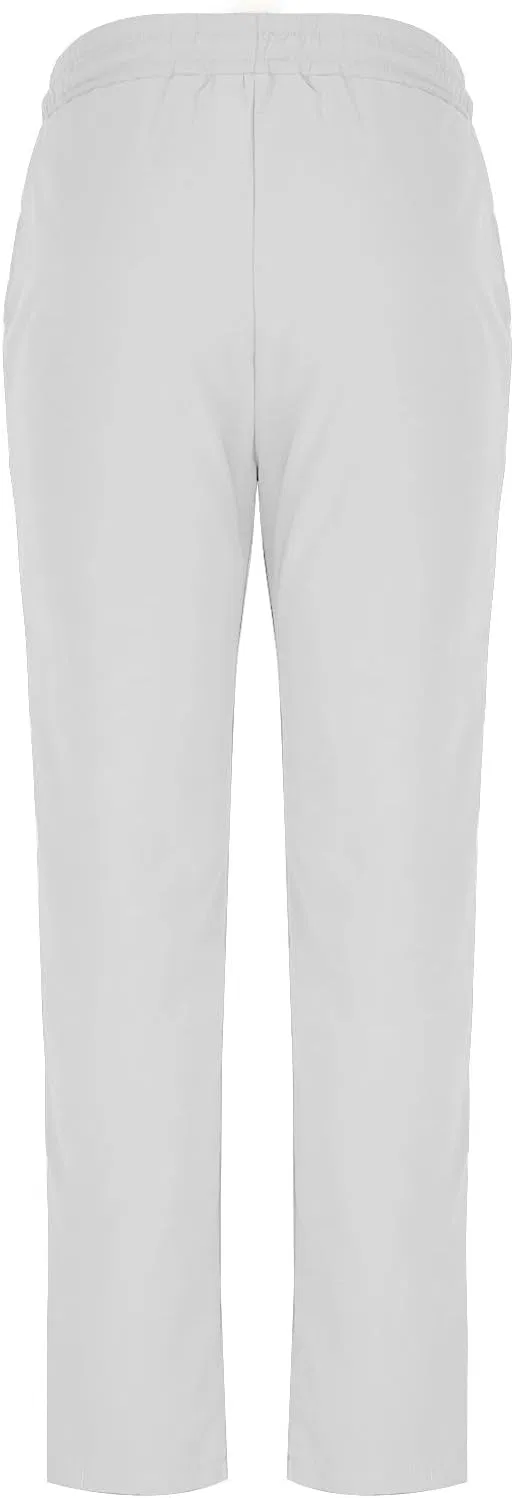 Мужские брюки-чинос на завязке, белые, Regular Fit — фото 4