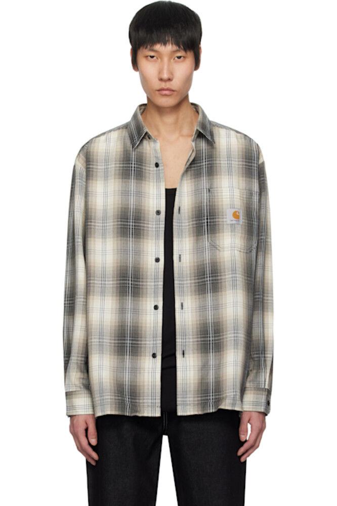 

Бежевая рубашка в клетку Blanton Carhartt Work In Progress