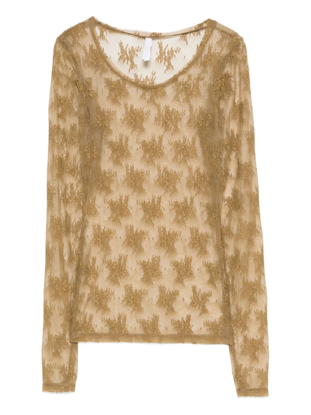 

Кружевной топ с длинными рукавами Imperial, зеленый