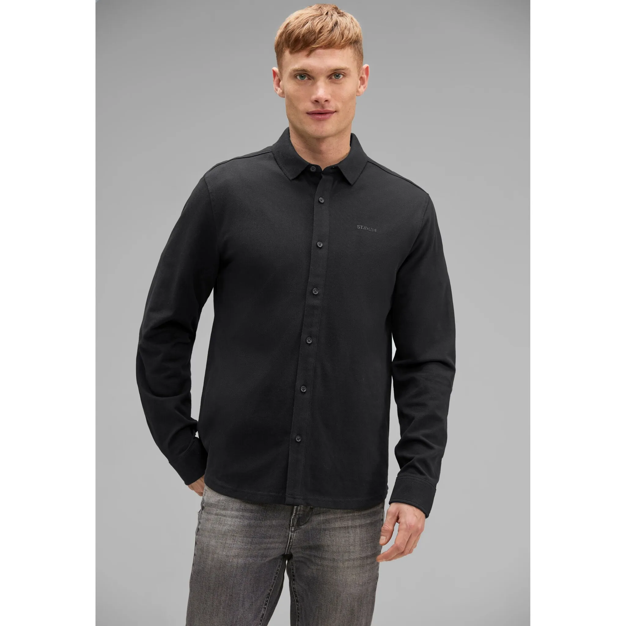 

Футболка STREET ONE MEN из мягкой смеси хлопка, черный