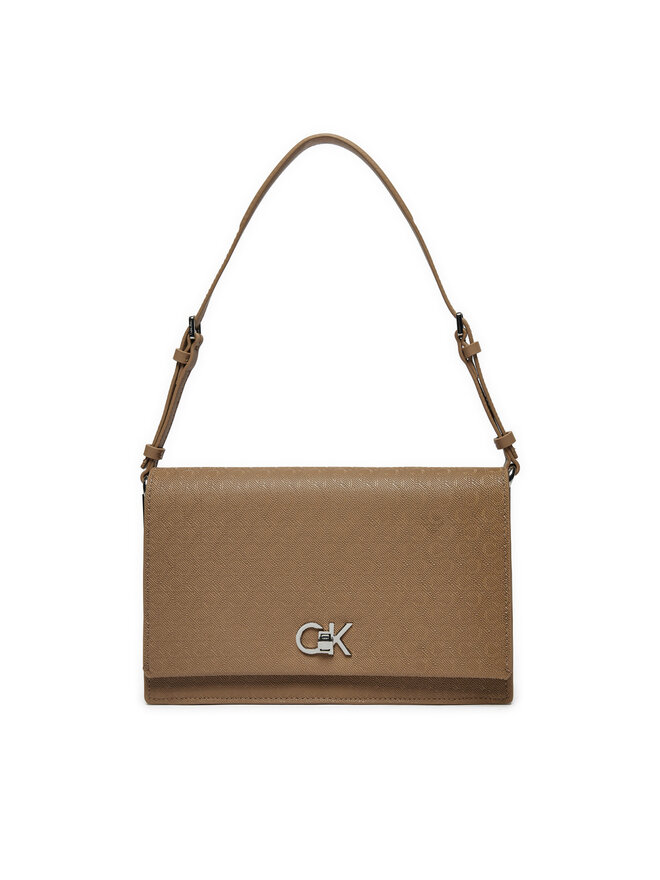 

Сумочка Ck Elongated Shoulder Bag_Mono K60K613139 Calvin Klein, бежевый