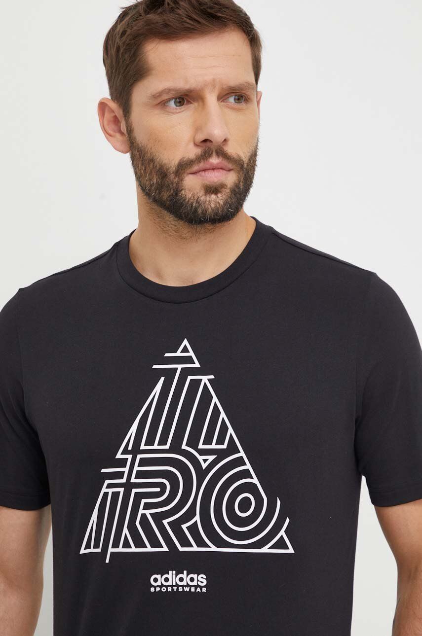 

Футболка Tiro из хлопка adidas, черный