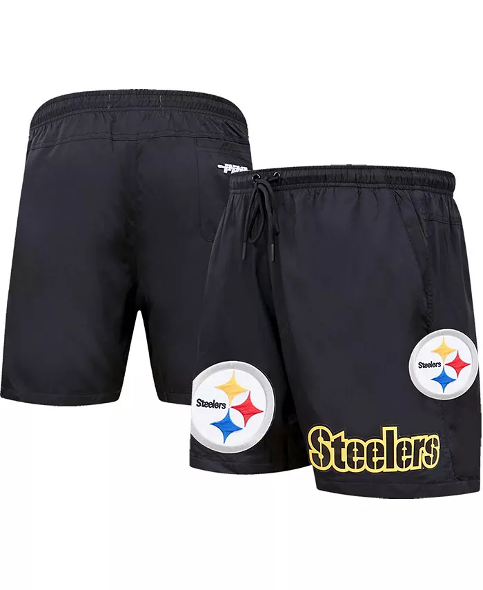 

Мужские черные шорты Pittsburgh Steelers в клетку Pro Standard