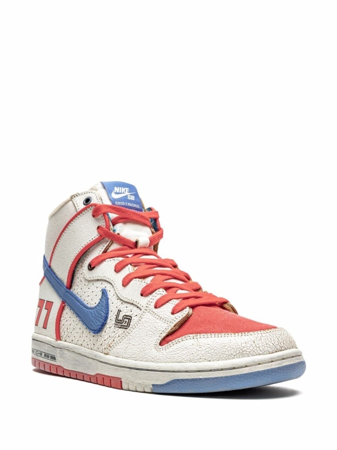 Кроссовки x Ishod Wair x Magnus Walker x Dunk High Pro Nike, белый — фото 2