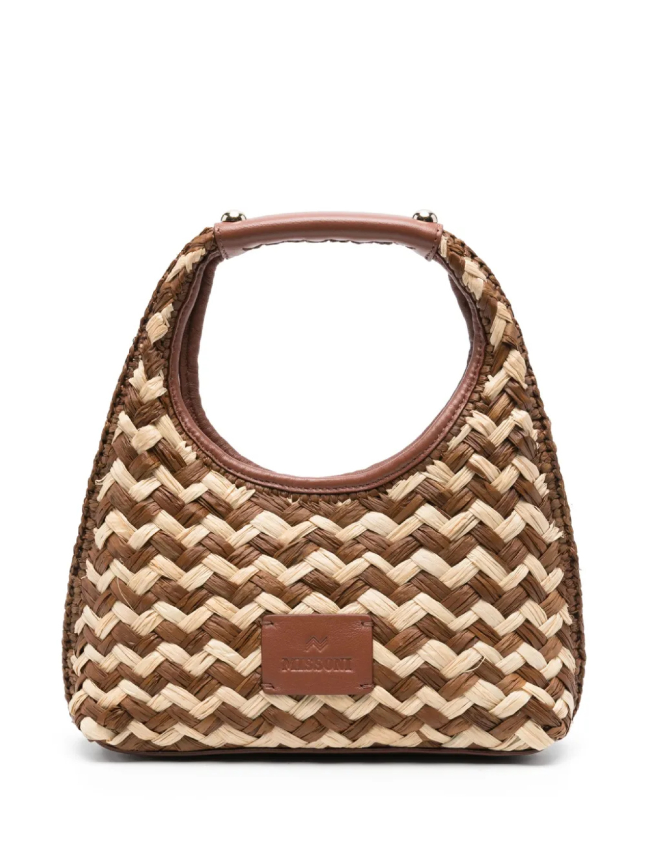 

Маленькая сумка-тоут с зигзагообразным узором Missoni, коричневый