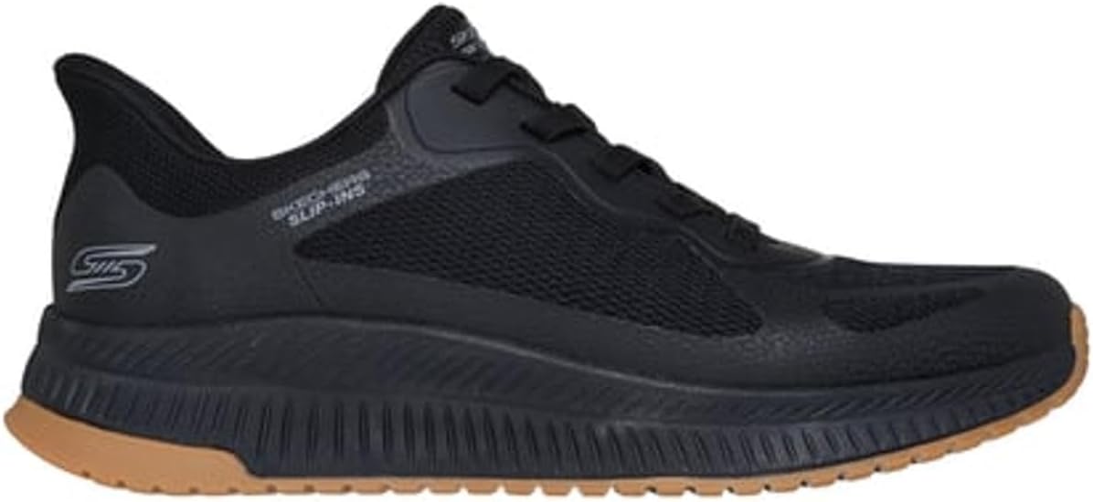 Мужские слипоны Skechers без рук - Bobs Sport Squad Chaos 4, черный — фото 4