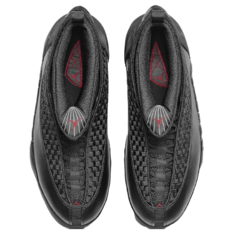 Кроссовки Air Jordan 15 Vintage Basketball, черный/серый/красный — фото 4
