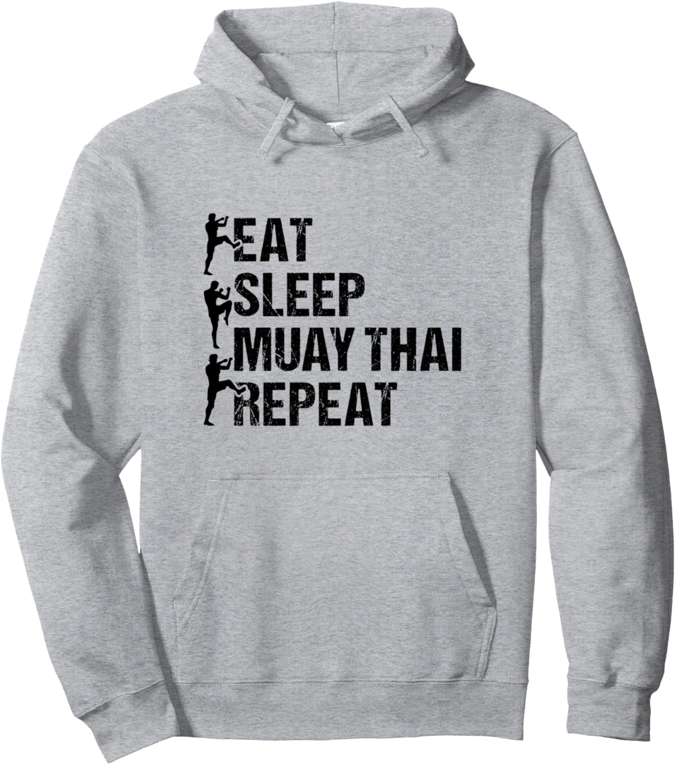 

Ешь, спи, Муай Тай, повторяй, боец Муай Тай, худи Муай Тай Muay Thai Martial Arts Muay Thai Boxing, серый