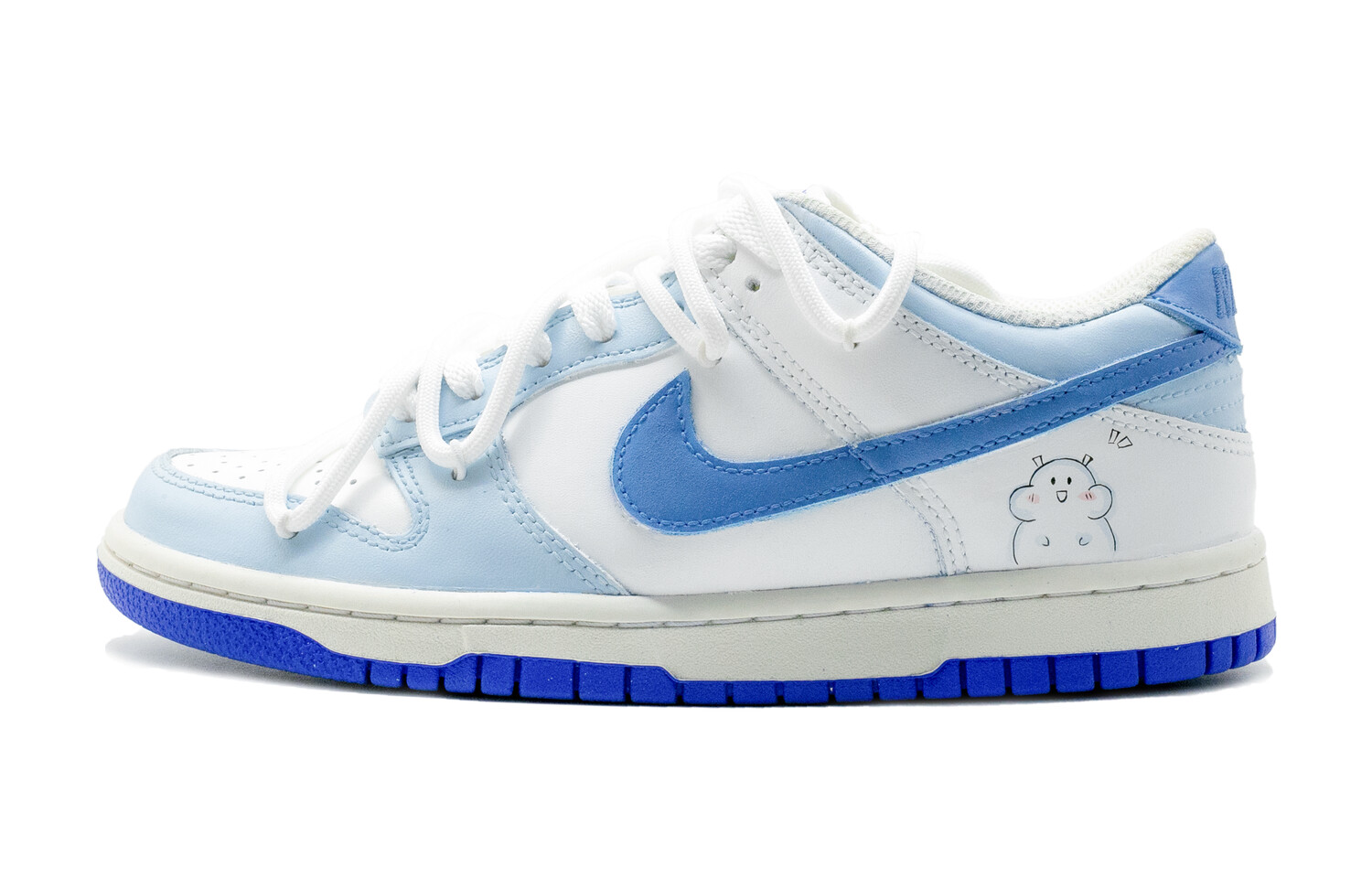 

Кроссовки Nike Dunk Skateboard Shoes Women's Low-Top Blue White, Синий, Кроссовки Nike Dunk Skateboard Shoes Women's Low-Top Blue White