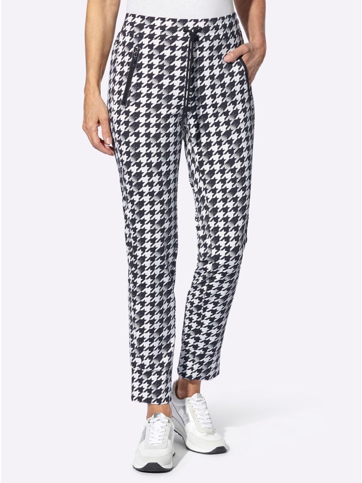 

Спортивные брюки цвета экрю с черным принтом WITT WEIDEN