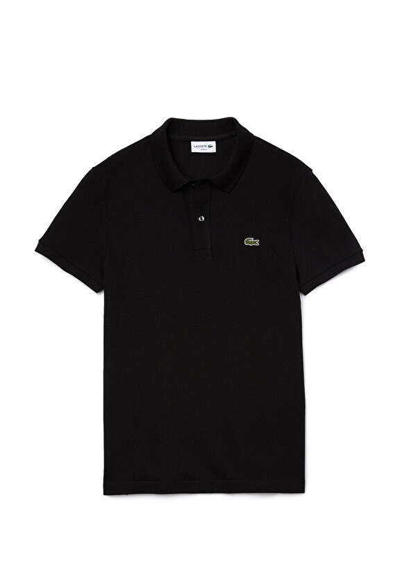Футболка-поло мужская Lacoste L.12.12 Slim Fit черная