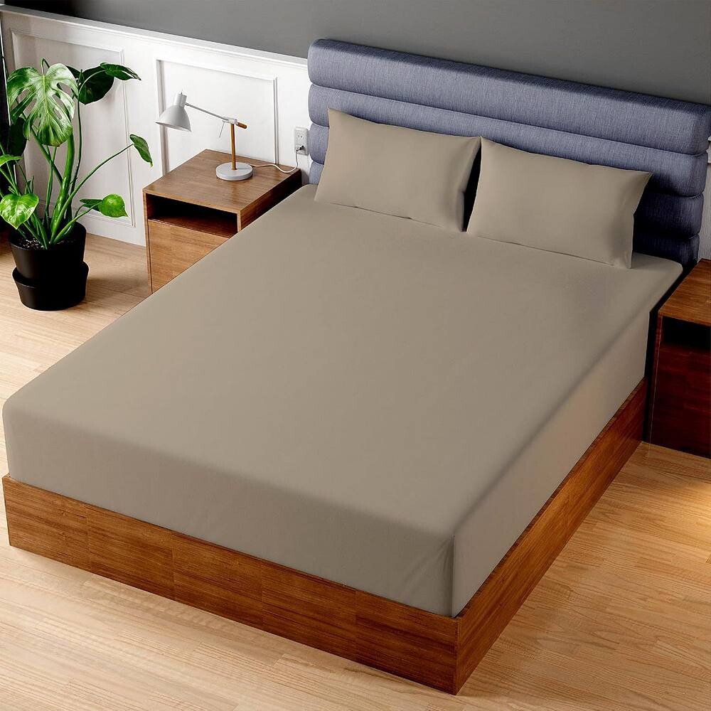 

Дышащая простыня Superity из 100 % хлопка на подкладке из льна Superity Linen, цвет Taupe