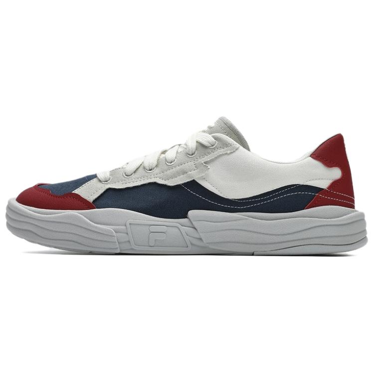 

POP 2 Canvas Shoes Men Low-top Синий, Белый, Серый, Красный Fila Fusion