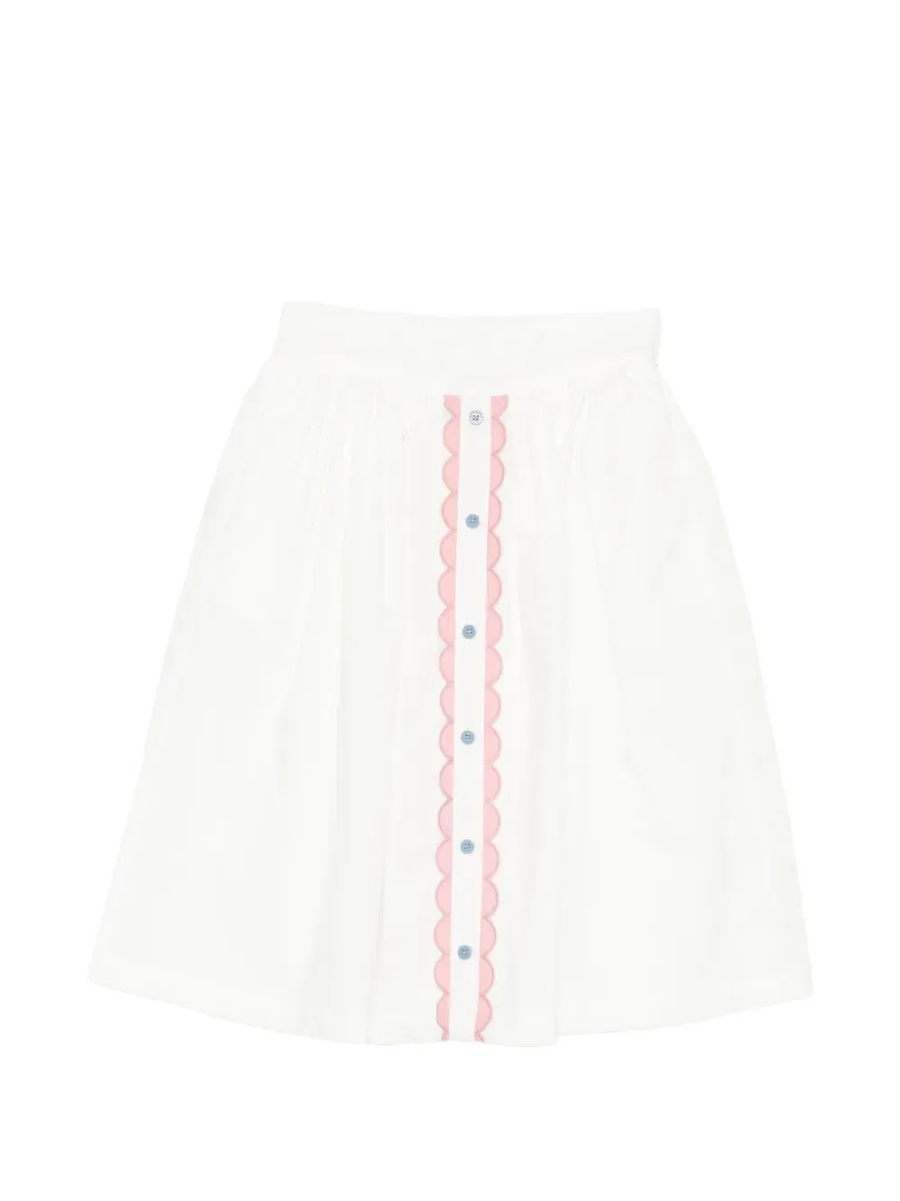 Юбка из поплинового хлопка Stella Mccartney Kids, белый