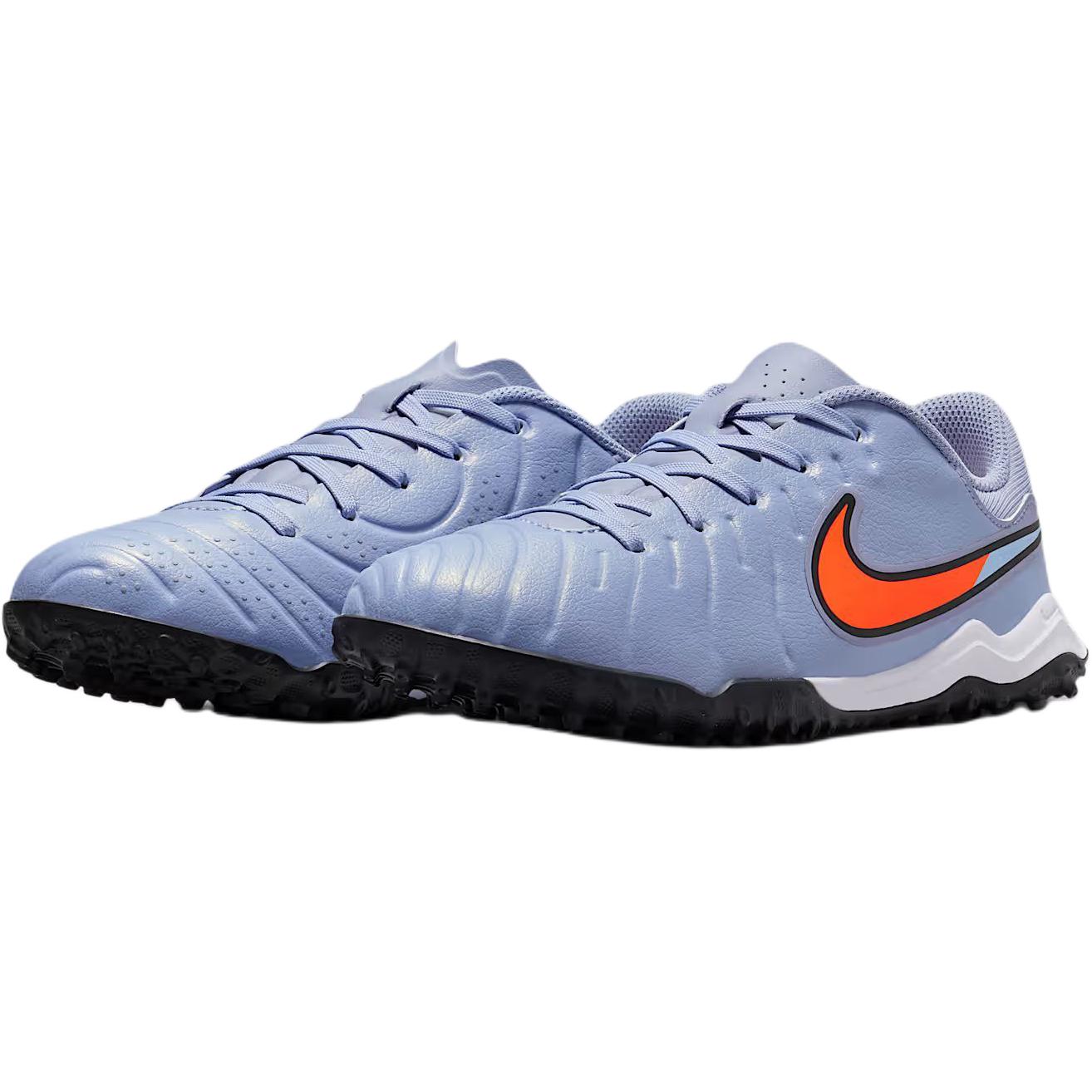 Nike Jr Tiempo Legend 10 Academy Low top детские футбольные бутсы Purple Orange — фото 4