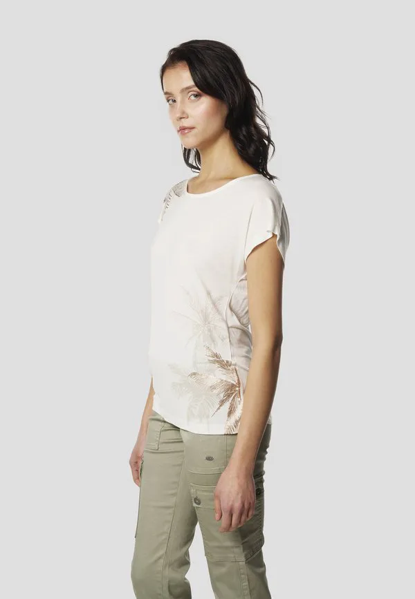 

Футболка с коротким рукавом и принтом Koroshi, Crudo Off-White, Белый, Футболка с коротким рукавом и принтом Koroshi, Crudo Off-White