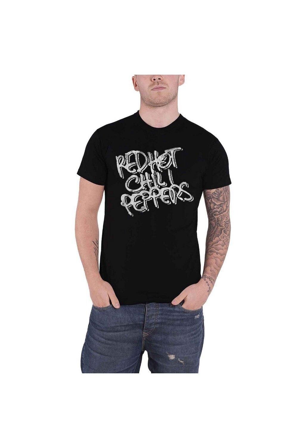

Футболка с логотипом Red Hot Chili Peppers, черный