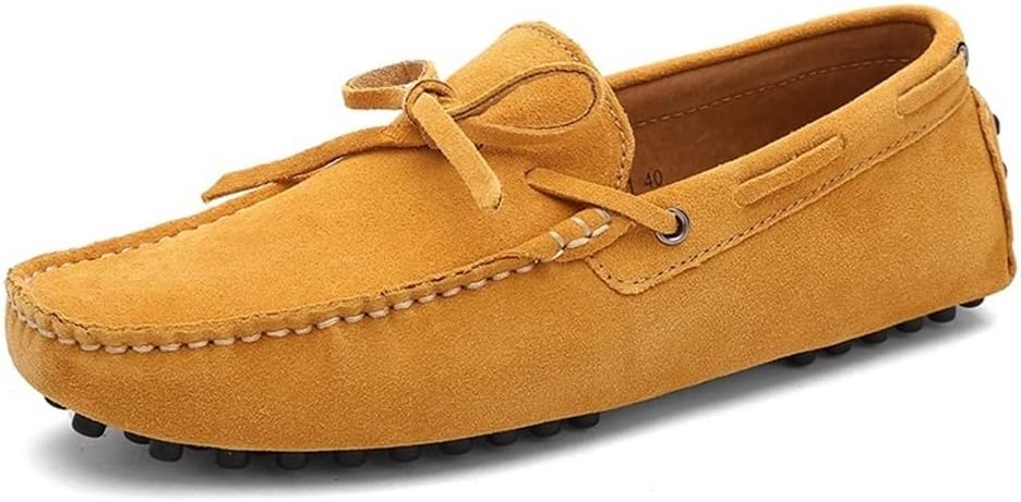 Мужские лоферы JIADELI, обувь, однотонные, дышащие, из искусственной кожи, легкая, с плоским каблуком, повседневные, без шнурков (Цвет: зеленый, Размер: 8) — фото 2