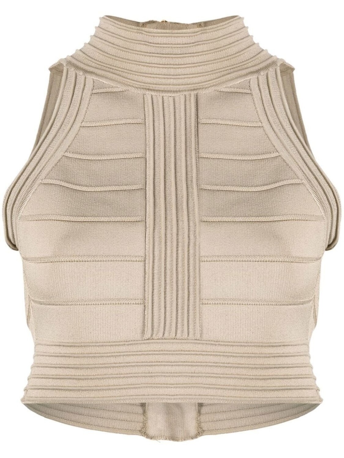 

Balmain укороченный топ, нейтральный цвет
