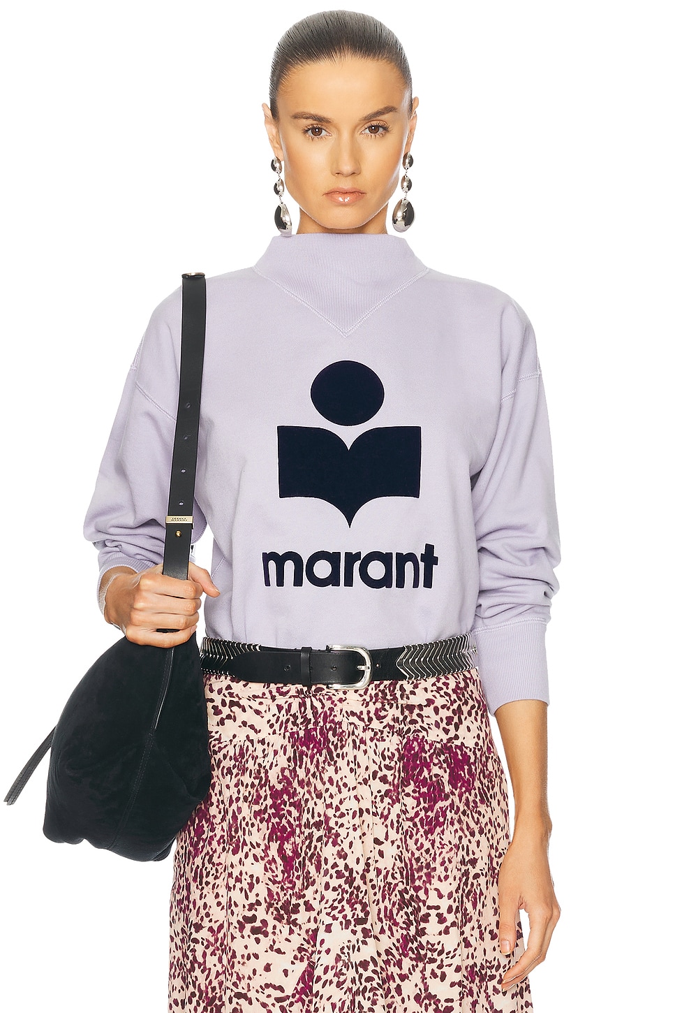 

Толстовка Моби Isabel Marant Etoile, цвет Lilac & Dark Navy