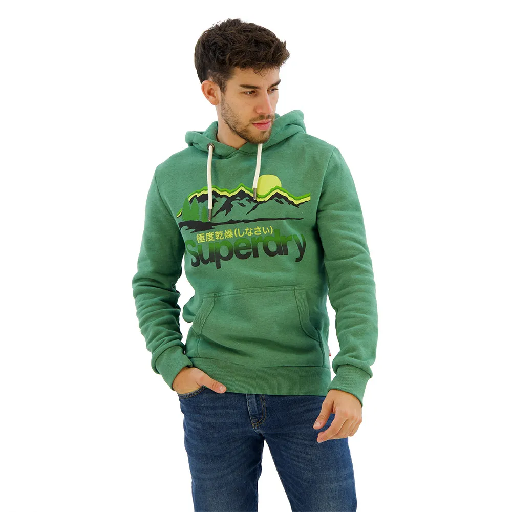 

Худи Superdry Cl Great Outdoors Graphic, зеленый