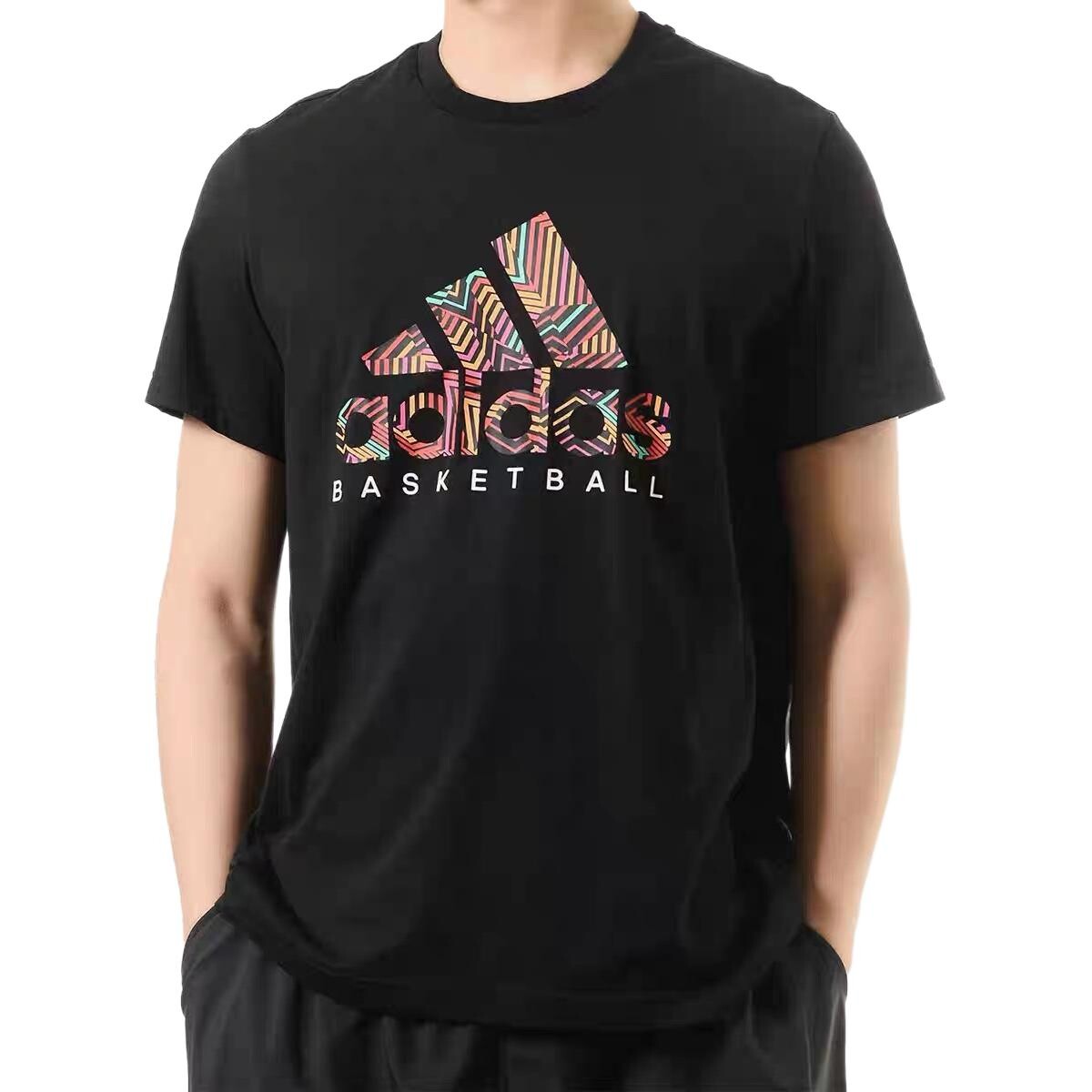 

Футболка мужская черная Adidas, черный