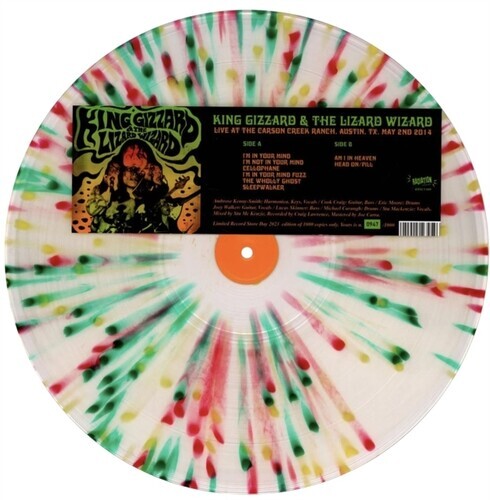 

Виниловая пластинка King Gizzard & the Lizard Wizard: Live At The Carson Creek Ranch Austin TX May 2nd 2014 - Splatter Colored Vinyl