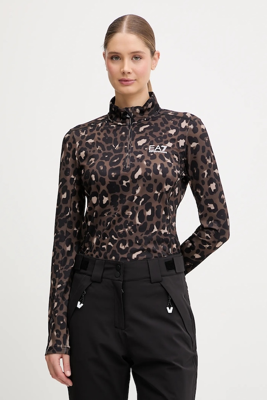 

Спортивная толстовка Ea7 Emporio Armani, коричневый