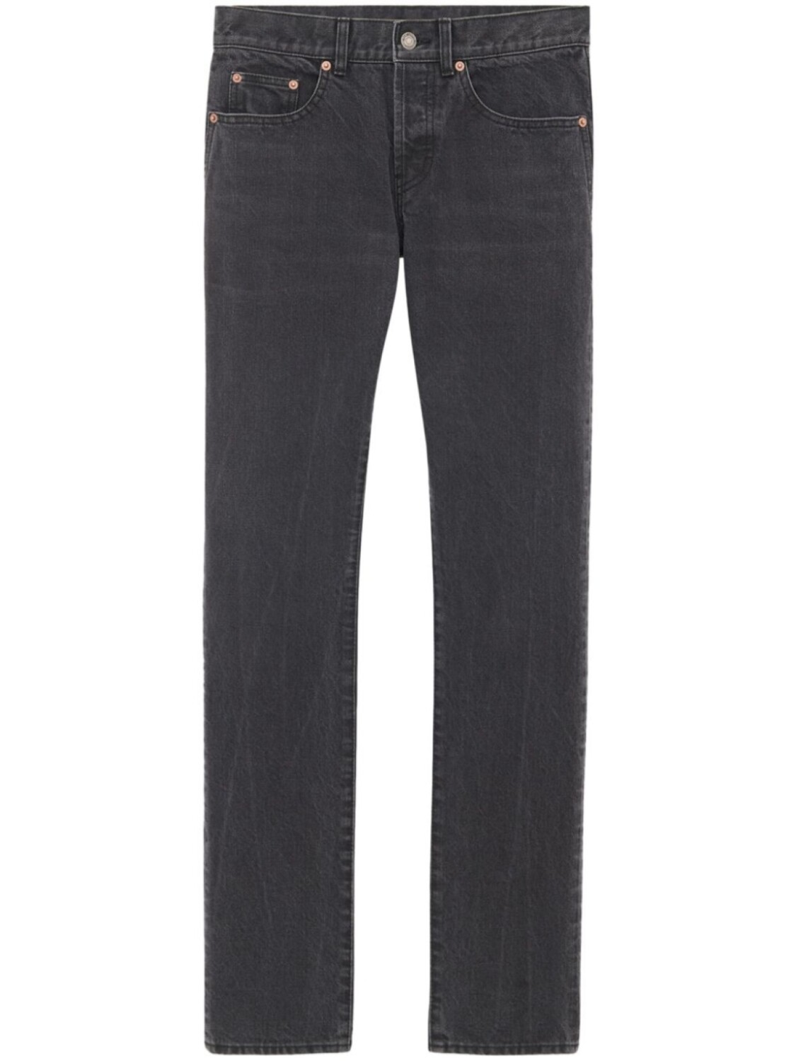 

Saint Laurent прямые джинсы с логотипом, черный