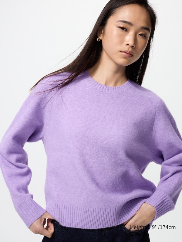 

Джемпер Soufflé с круглым вырезом Uniqlo, 72 purple
