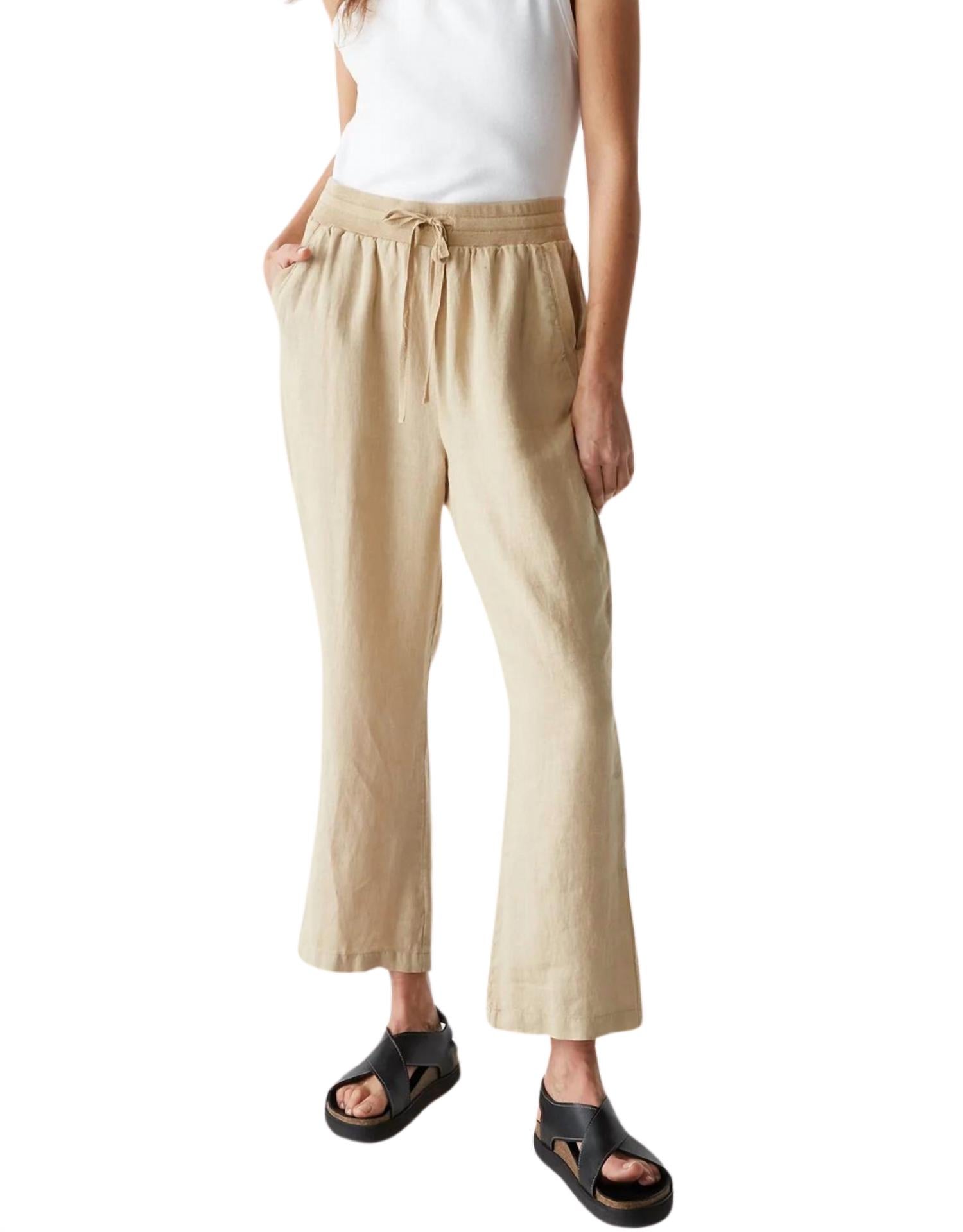 

Нолан Льняные брюки на резинке натуральные Michael Stars