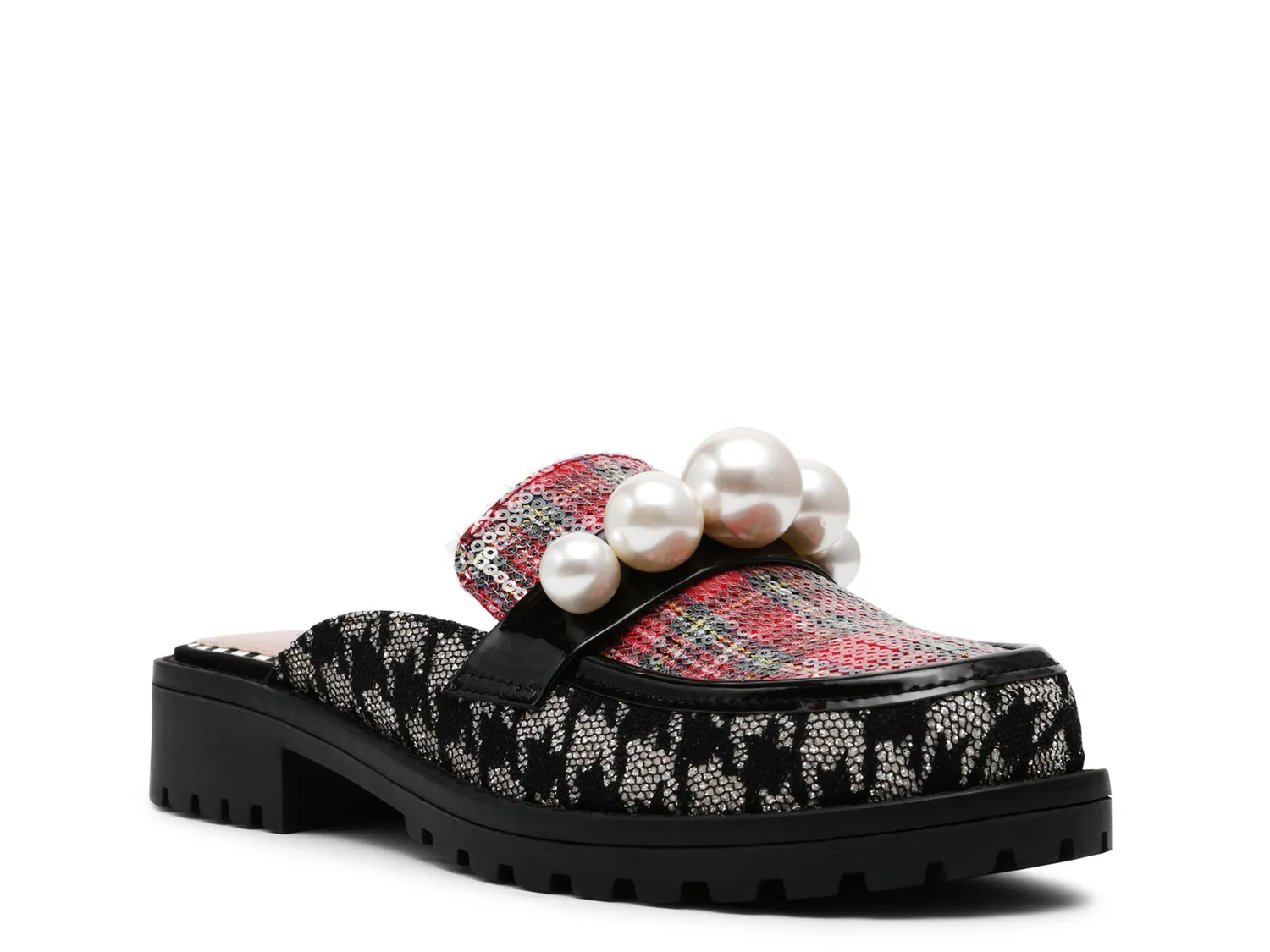 

Лоферы Ericc Mule Betsey Johnson, цвет multicolorhoundstoothprint
