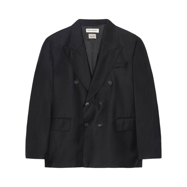 

Блейзер Stussy x Our Legacy Work Shop Unconstructed Double Breasted Blazer, черный