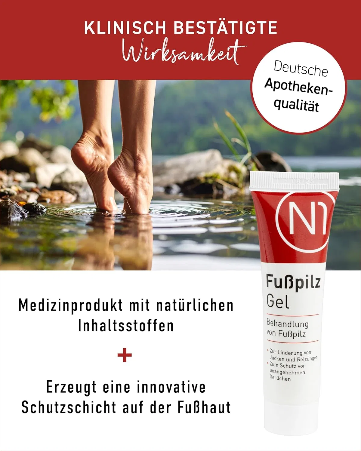 Гель от грибка стопы «N1 Athlete's Foot Gel» 30 мл N1 — фото 4
