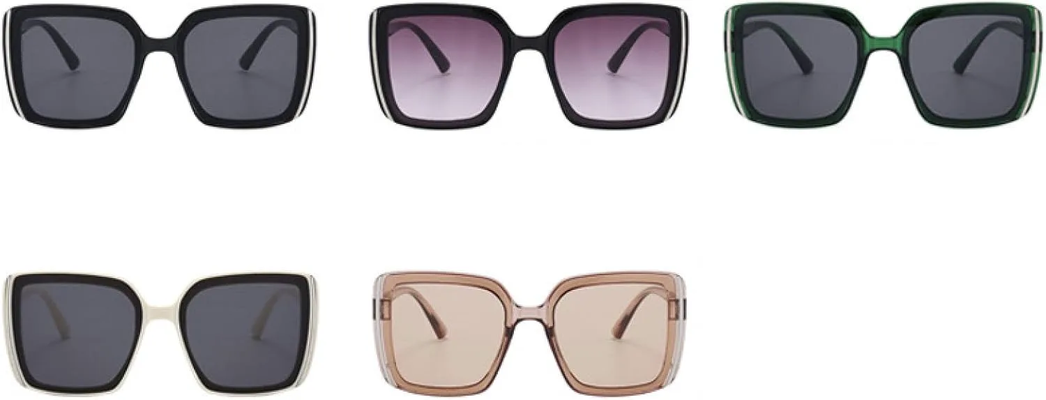 

Большие роскошные солнцезащитные очки для женщин, винтажные летние дорожные очки, женские очки для мужчин с защитой от УФ-излучения UV400 TKKTLLT, Beige Gray