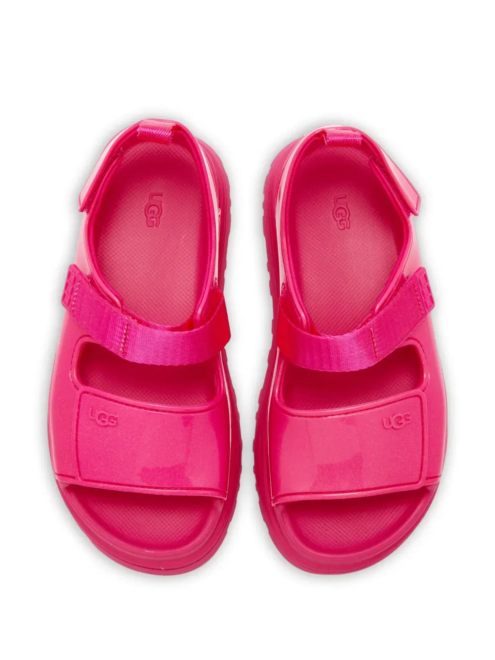 Сандалии Goldenglow с блестящими блестками Ugg Kids, розовый — фото 3