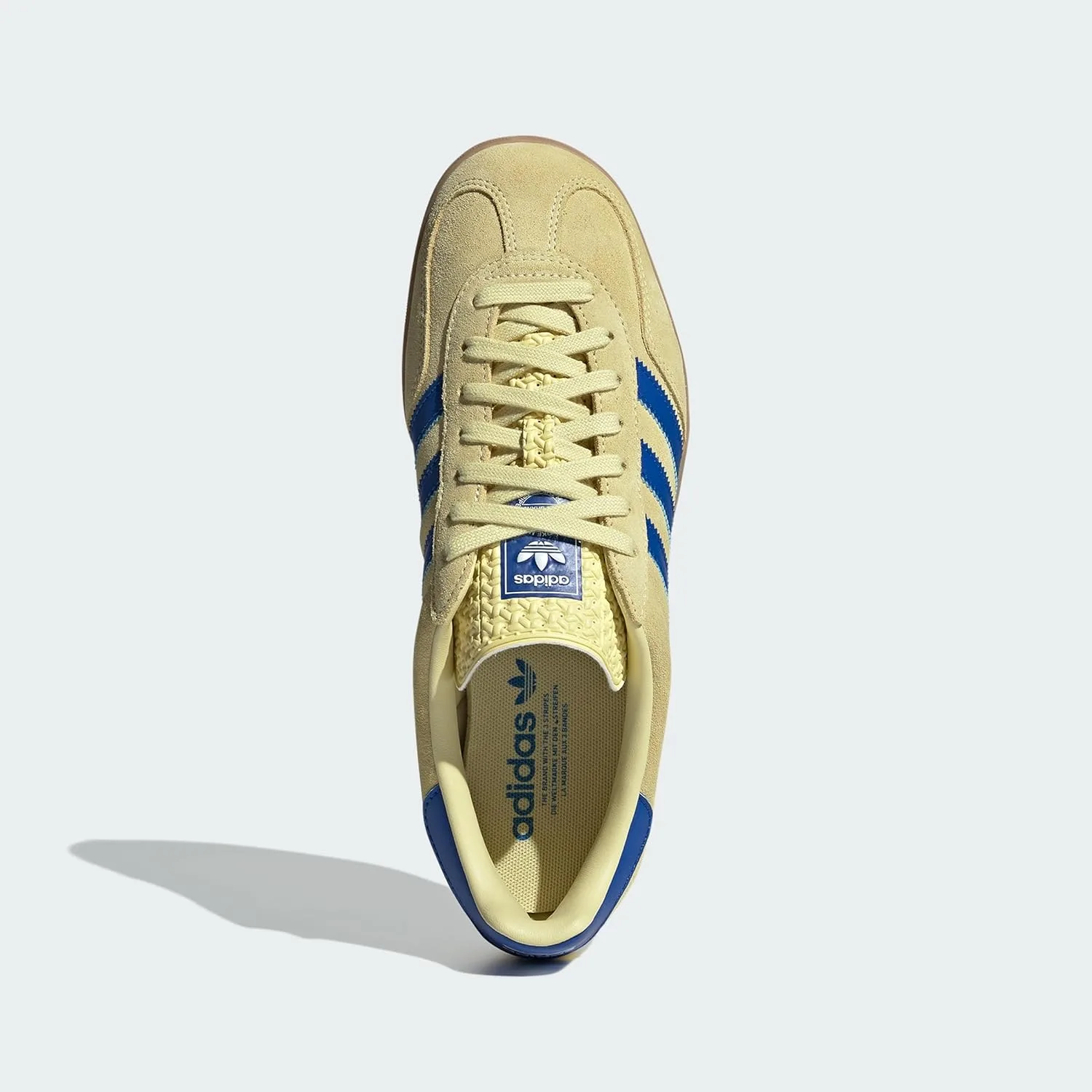 Мужские кроссовки Adidas Gazelle для дома, желтый — фото 4
